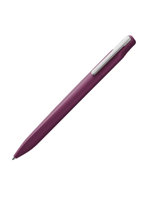 Xevo Ballpoint Pen With Twist Mechanism And Loaded Clip Medium Tip Blue Ink Burgundy Barrel