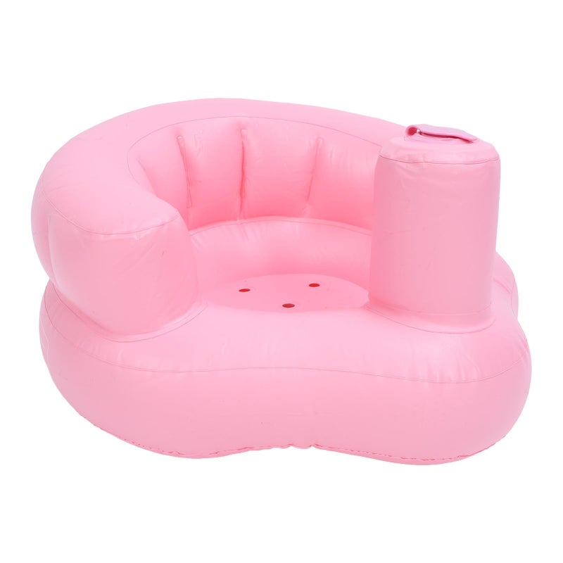 Inflatable Baby Seat: 0.3mm Thick Leakproof PVC Separate Gasbags Wraparound Support - Multi-Purpose Inflatable Infant Support Chair for Home Bathroom Beach Feeding Playing Bathing

Wait, let me adjust - Image 4