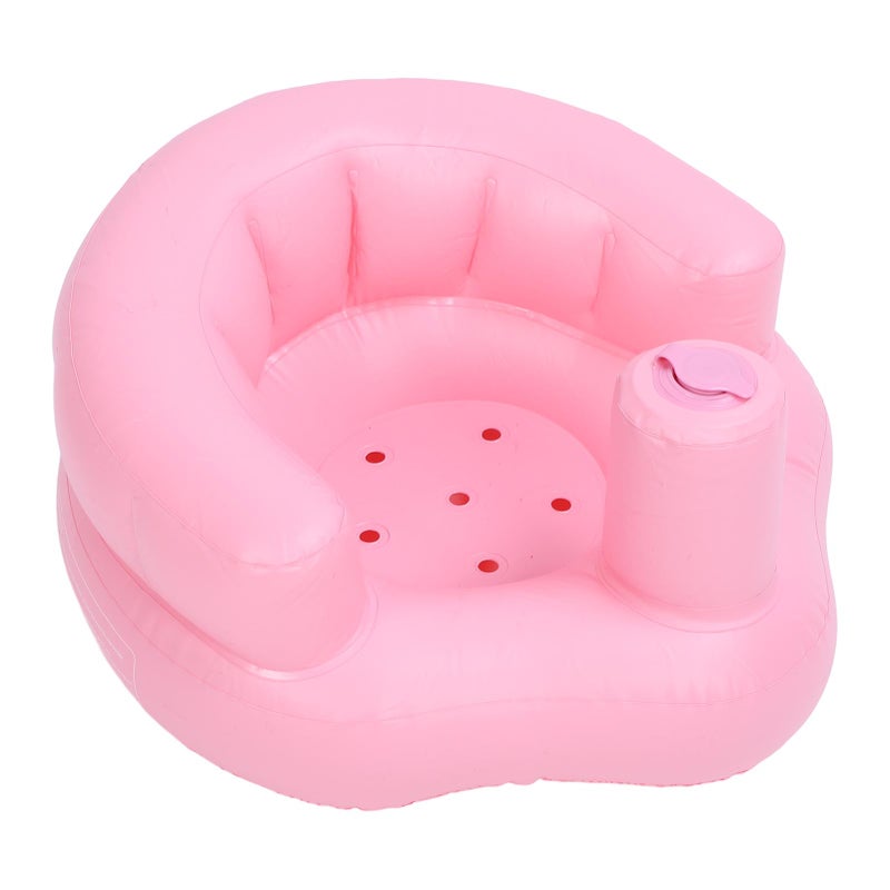 Inflatable Baby Seat: 0.3mm Thick Leakproof PVC Separate Gasbags Wraparound Support - Multi-Purpose Inflatable Infant Support Chair for Home Bathroom Beach Feeding Playing Bathing

Wait, let me adjust - Image 1