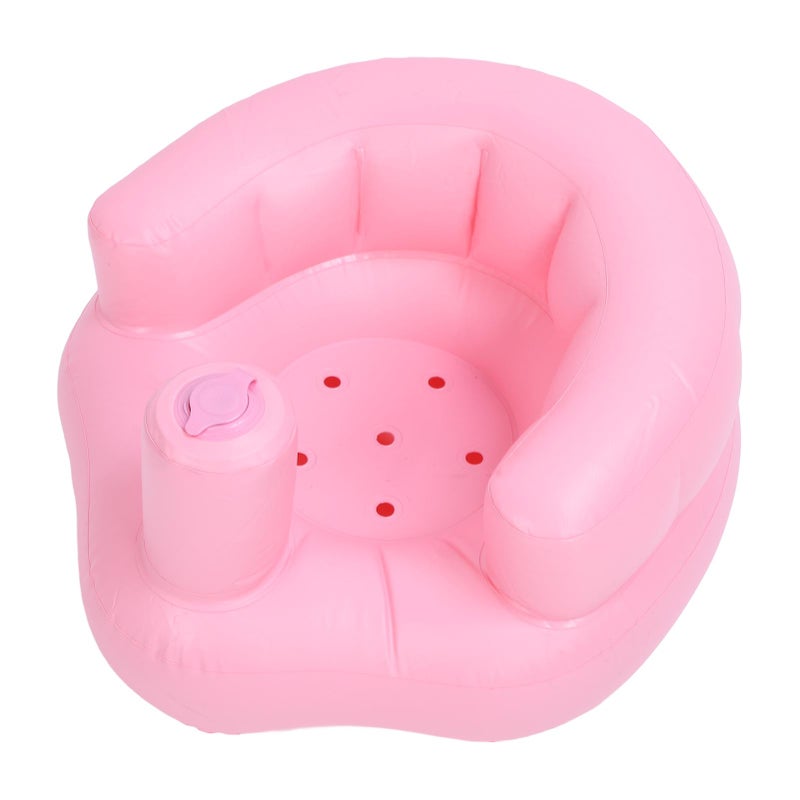 Inflatable Baby Seat: 0.3mm Thick Leakproof PVC Separate Gasbags Wraparound Support - Multi-Purpose Inflatable Infant Support Chair for Home Bathroom Beach Feeding Playing Bathing

Wait, let me adjust - Image 2