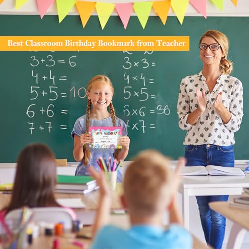 FaCraft Birthday Certificates for Students - 30PCS Happy Birthday Certificates for Kids Classroom from Teacher Back to School Supplies Preschool Kindergarten Classroom Students Birthdays Awards Gifts - Image 4