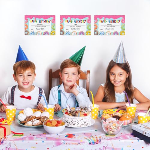 FaCraft Birthday Certificates for Students - 30PCS Happy Birthday Certificates for Kids Classroom from Teacher Back to School Supplies Preschool Kindergarten Classroom Students Birthdays Awards Gifts - Image 5