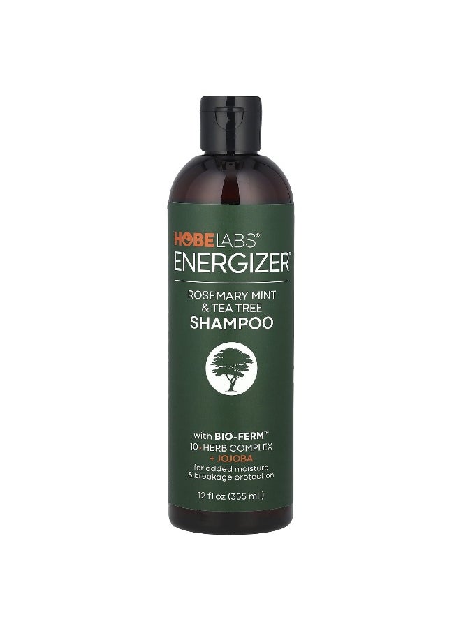 Hobe Labs - Hobe Labs, Energizer™, Shampoo, Rosemary Mint & Tea Tree, 12 fl oz (355 ml) - Image 1