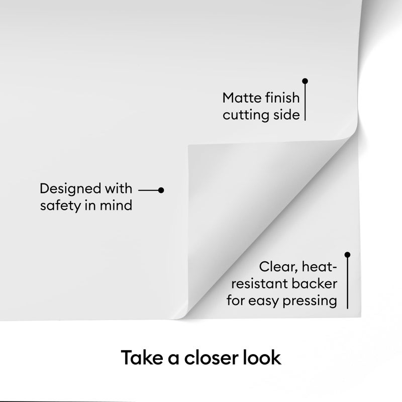 CricutÂ® Value Iron-On, White (12 in x 5 ft)- HTV Heat Transfer Vinyl - Image 4