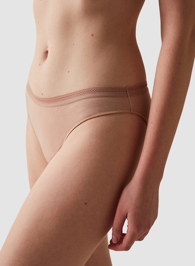 Penti Beige Cotton Easy Slip Panties - Image 2