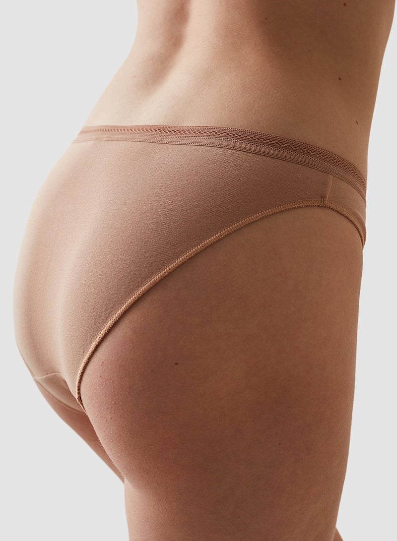 Penti Beige Cotton Easy Slip Panties - Image 3