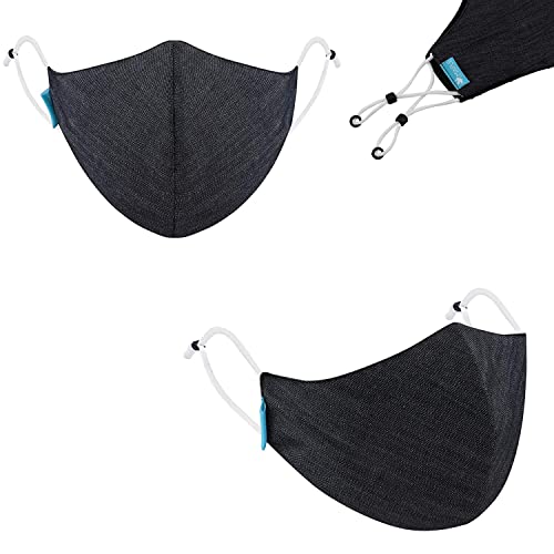 MAPLE DM-01 Mask for women Denim Reusable Washable Reversible 3 Layer Printed Fine Cotton Face Mask for Ladies Men Unisex With Adjustable Ear Loop Free Size - Image 4