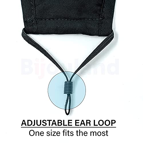 MAPLE DM-01 Mask for women Denim Reusable Washable Reversible 3 Layer Printed Fine Cotton Face Mask for Ladies Men Unisex With Adjustable Ear Loop Free Size - Image 3