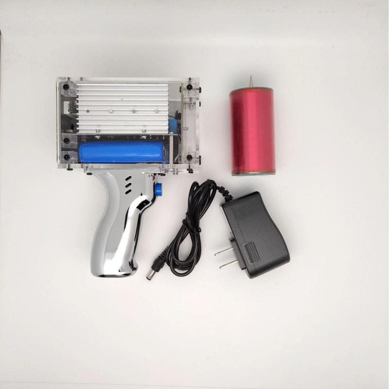 Portable Handheld Tesla Coil ArtificialLightning Generator 130mm Electric Arc Generator Scientific Experiment Tesla Coil - Image 1