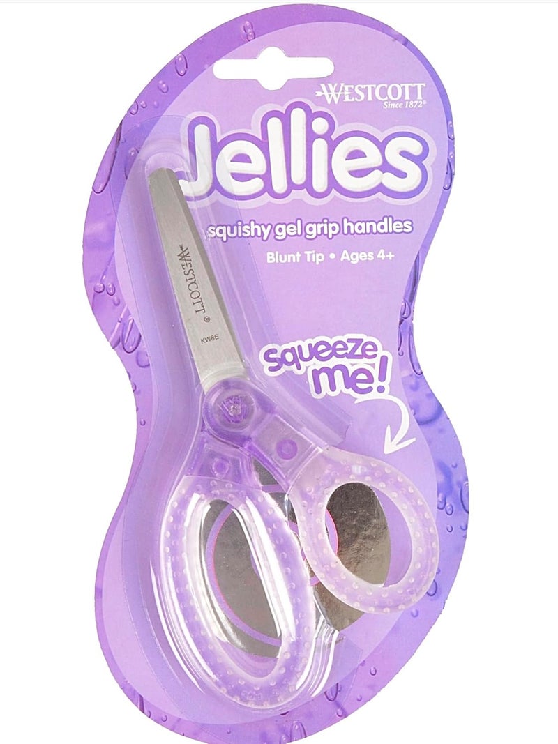 Westcott Jellies Kids Scissors 5 Pointed Assorted Colors - Image 1
