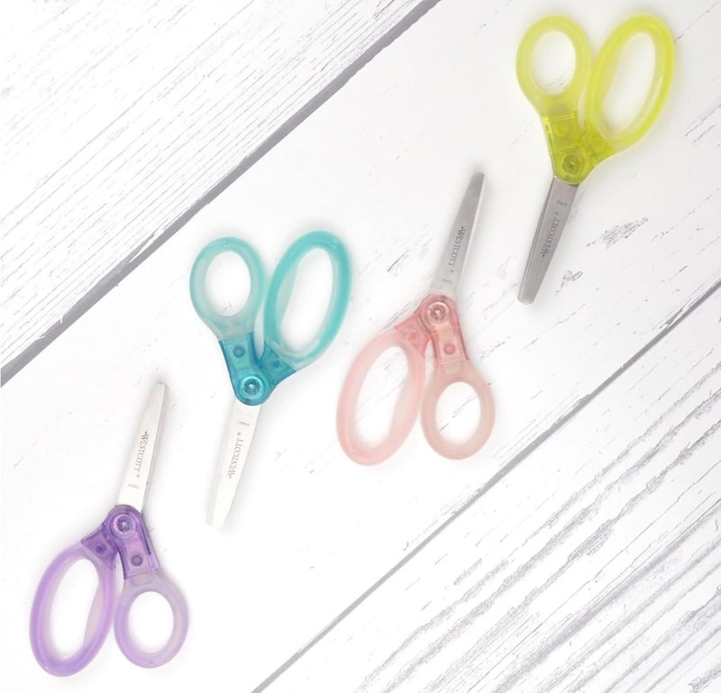 Westcott Jellies Kids Scissors 5 Pointed Assorted Colors - Image 3