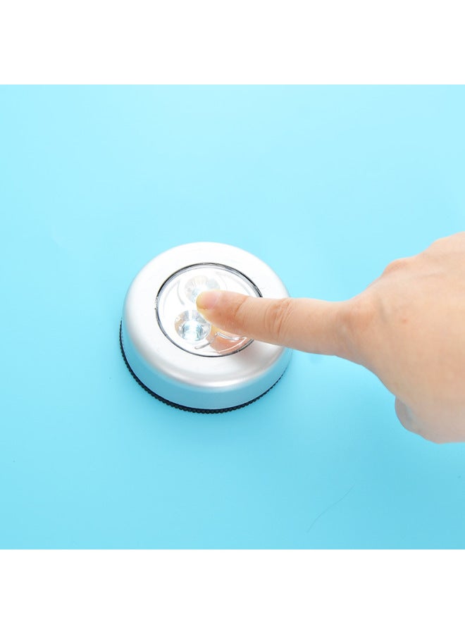 Creative Round Touch Light 3LED3 Press Light Car Pat Light Car Night Light Paste 3 Lamp Holder Emergency Light