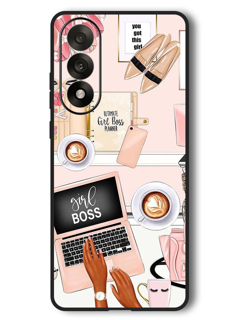 Theodor Case Compatible with OnePlus Nord 5 6.83 Inch Protection Shockproof Bumper Cover Girl Boss Item - Image 1