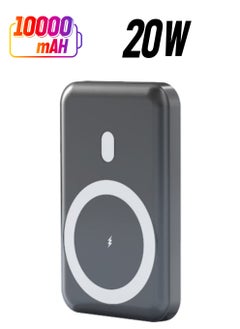 Magsafe Power Bank 10000mAh 20W with Kickstand, Wireless Portable Charger with PD 20W USB-C Port, 22.5W QC 3.0 Port Fast Charging for MagSafe Battery Pack iPhone 15/14/13/12 Series