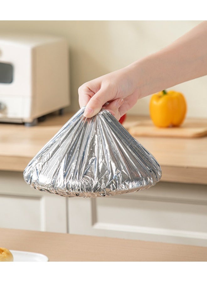 هومستر 30 أغلفة الطعام من رقائق الألومنيوم من الدرجة الأولى، أغطية عزل الأطباق للطاولة المرنة القابلة للتخلص، أغطية الاحتفاظ بالحرارة السميكة 41 سم قابلة للمد، تنظيف سهل مقاوم للزيت - Image 3