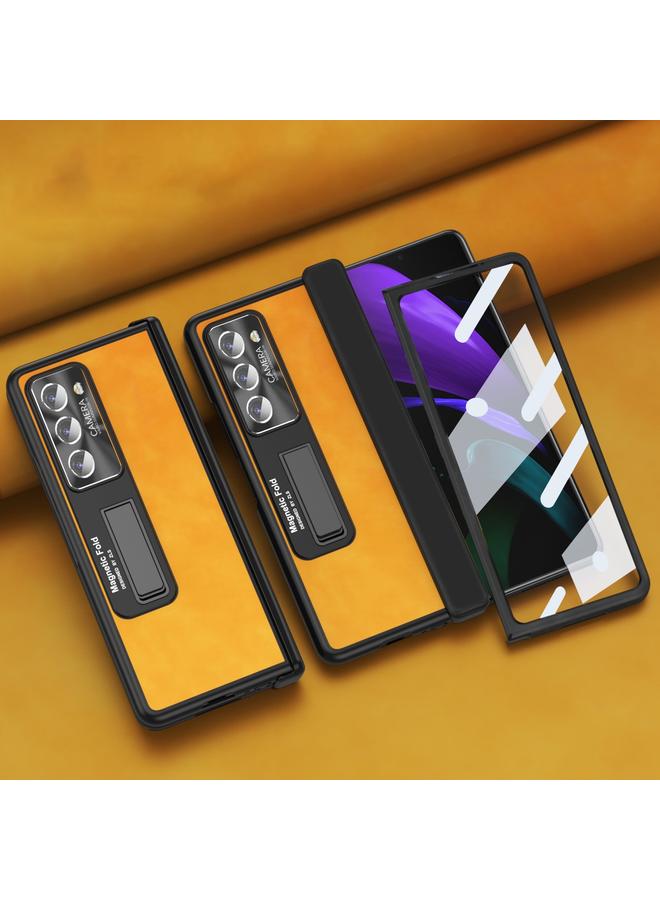 erorex Case For Samsung Galaxy Z Fold2 5G Napa Texture All-inclusive Phone Case - Image 2