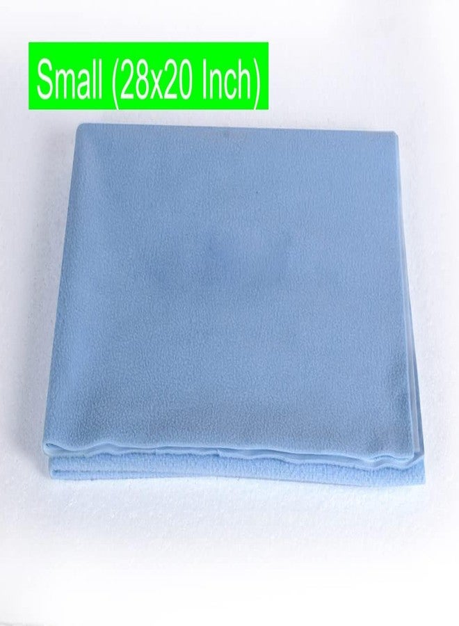 Mopak Decor Baby Dry Sheet/Urine Sheet/Diaper Free Sleeping Mats/Mattress Protector/Bed Protector Adult Sheet- Small Size/Sky Blue (Pack of 1), 20 INCH X 28 INCH - Image 3