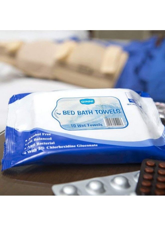 GINNI Hygiene Bed Bath Towel Big Wet Wipes For Adults Patients & Baby Wet Wipes & Refreshing Sponge Bath (10 Pulls;Pack) (24 Pack) - Image 3