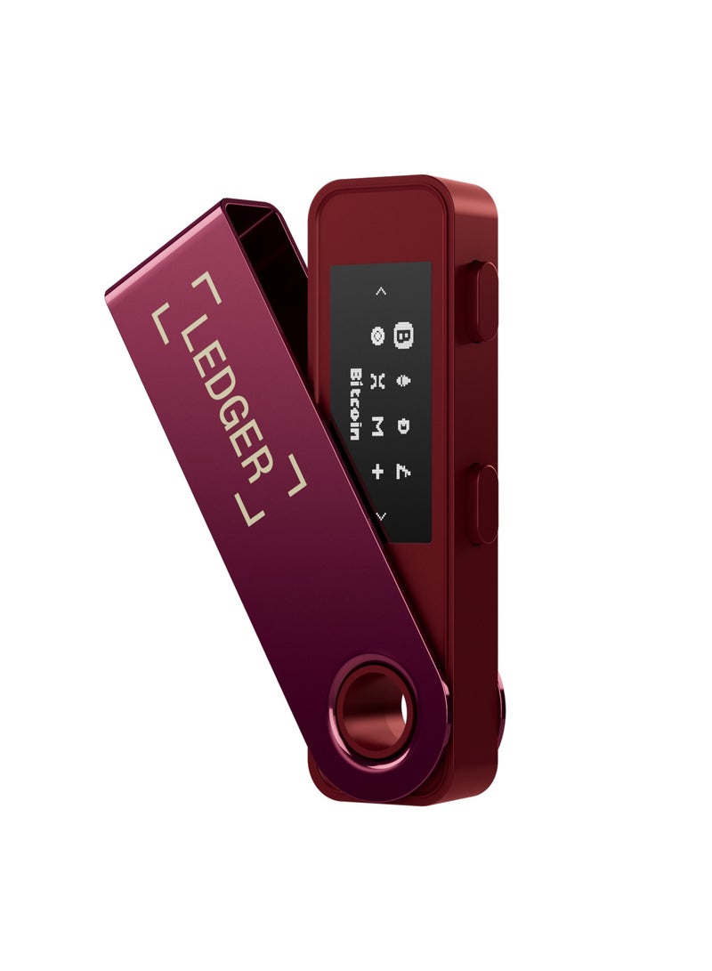 Ledger Nano S Plus Hardware Wallet | World's Safest Crypto & NFT Wallet, OLED Screen, Type-C Connectivity, 5000+ Coins Supported, for Android, MacOS & Windows - Crimson Magenta - Image 1