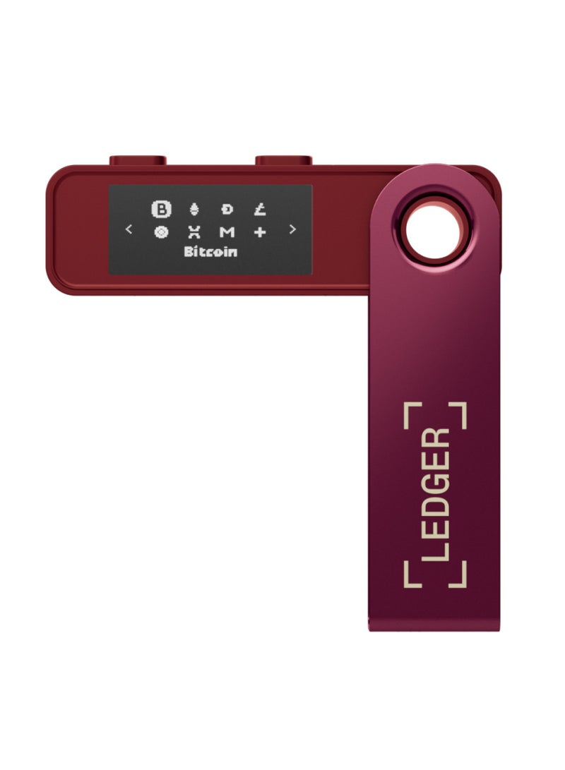 Ledger Nano S Plus Hardware Wallet | World's Safest Crypto & NFT Wallet, OLED Screen, Type-C Connectivity, 5000+ Coins Supported, for Android, MacOS & Windows - Crimson Magenta - Image 2