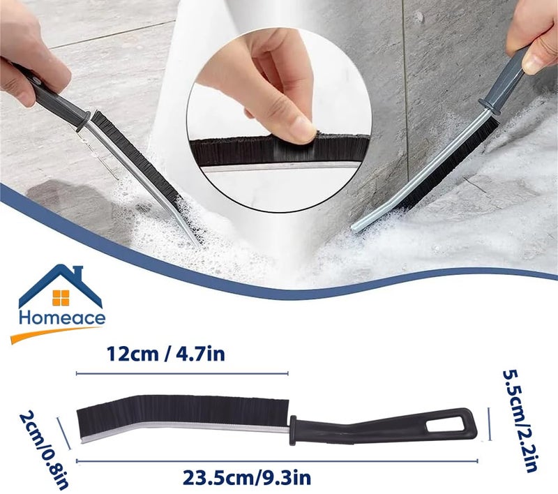 Homeace mini Gap Crevice Cleaning Brush with Hard Bristles-Multifunctional Dead Cleaning Brush Tool, Household Use-Perfect for Tiles, Bathroom, Kitchen, Toilet, and Window Sliding,Vehicle, Grout (2) - Image 4