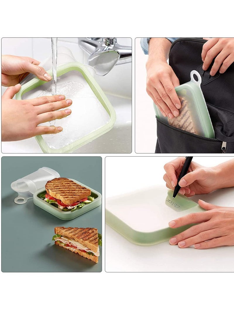 Excefore Practical Sandwich Lunchbox Portable Food Container Bento Box Outdoor Lunch Box Durable  - Image 2