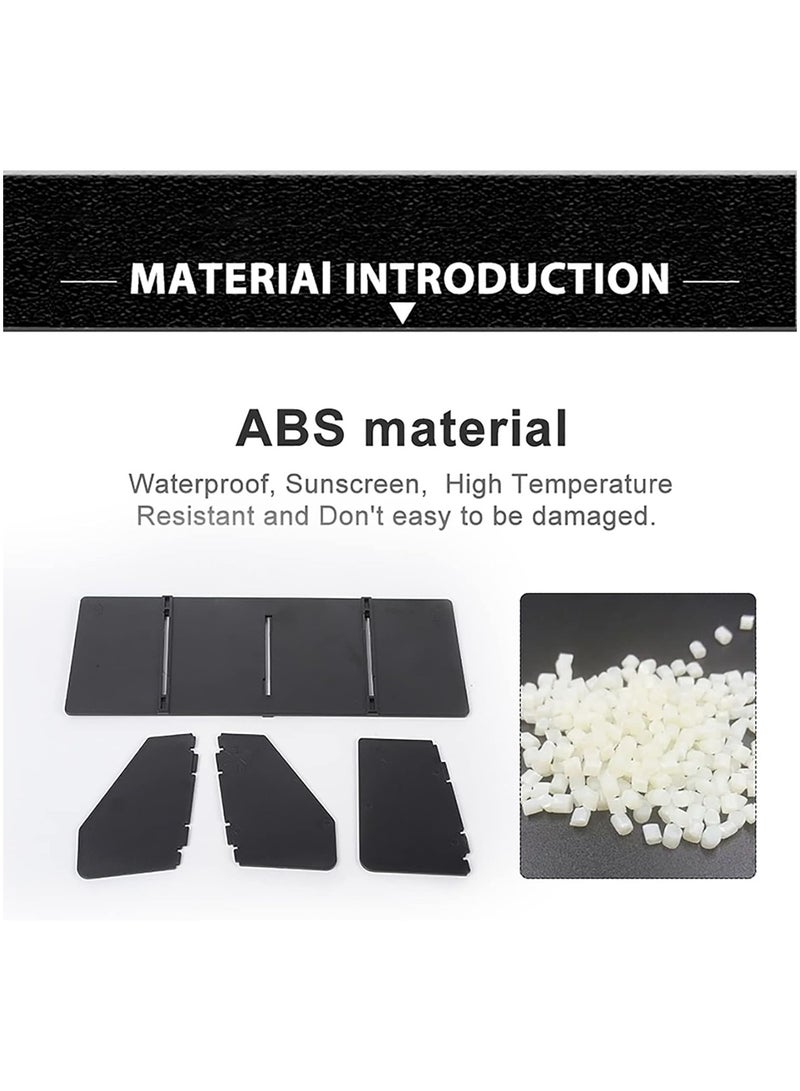 SYOSI Glove Box Organizer Fitment for Bronco 2021 2022 2/4-door, Passenger Side Storage Dividers Insert Accessories Black ABS, Car Interior Accessories, Phone Pocket Organizer Insert Glove Pallet - Image 5