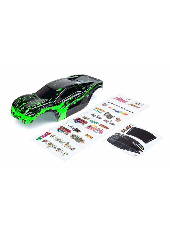 SummitLink Custom Body Muddy Green Over Black Style Compatible for Rustler 4X4 1/10 Scale RC Car or Truck (Truck not Included) R4-BG-01 - Image 3
