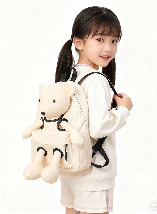 JCB CHIC حقيبة ظهر خفيفة الوزن ذات سعة كبيرة على شكل أرنب كرتوني لطيف، حقيبة مدرسية وحقيبة سفر  مع رسوم كرتونية ثلاثية الأبعاد، حقيبة كتف عملية للطالبات - Image 1