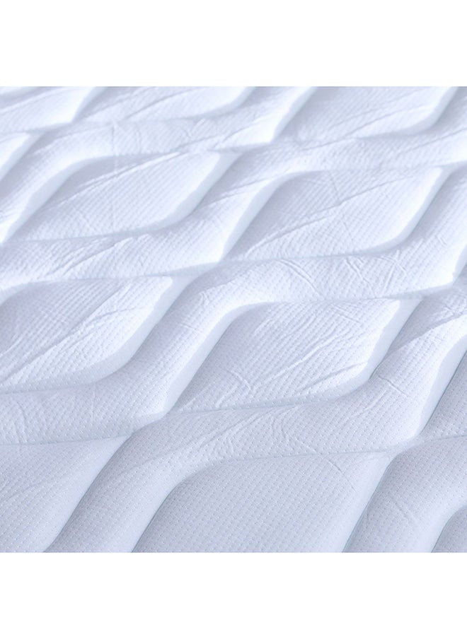DANUBE HOME Cool Gel Memory Foam Bonnell Spring Mattress Medium Firm Feel Super King Mattress Spine Balance For Pressure Relief 21.5 cm Thickness White Size L200xW200  - Image 3