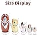 Tngan Nesting Dolls 5Pcs 6 Tall Russian Nesting Dolls Handmade Matryoshka for Kids Wooden Stacking Toys for Christmas Home Wedding Party Decorations Dog - Image 4