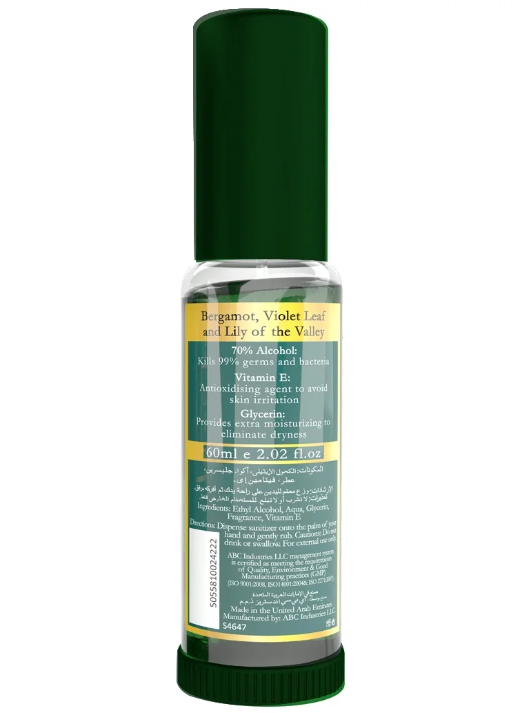 Shower Scents Shower Scents Emerald Waters Moisturizing Perfumed Hand Sanitizer Spray  30ml