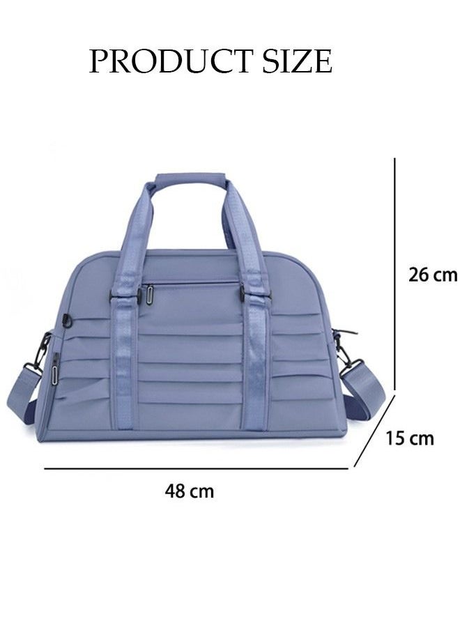 DUNISO - Sports Gym Bag with Wet Pocket & Shoes Compartment, Weekender Overnight Bag for Travel Gym Yoga Travel Duffel Bag for Men and Women Lightweight - Image 1