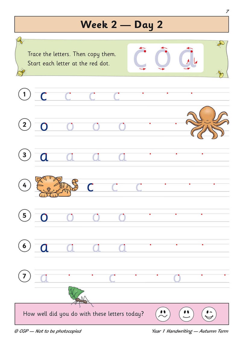 New Ks1 Handwriting Daily Practice Book Year 1 Autumn Term - Image 4
