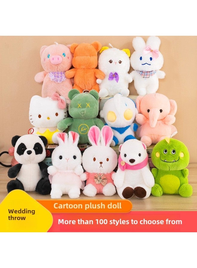 Plush Toy 8-inch Grab Machine Doll Cute Cartoon Small Animal Doll Doll Pillow Gift Gift Batch-Color:Bow Tie Cat - Image 4