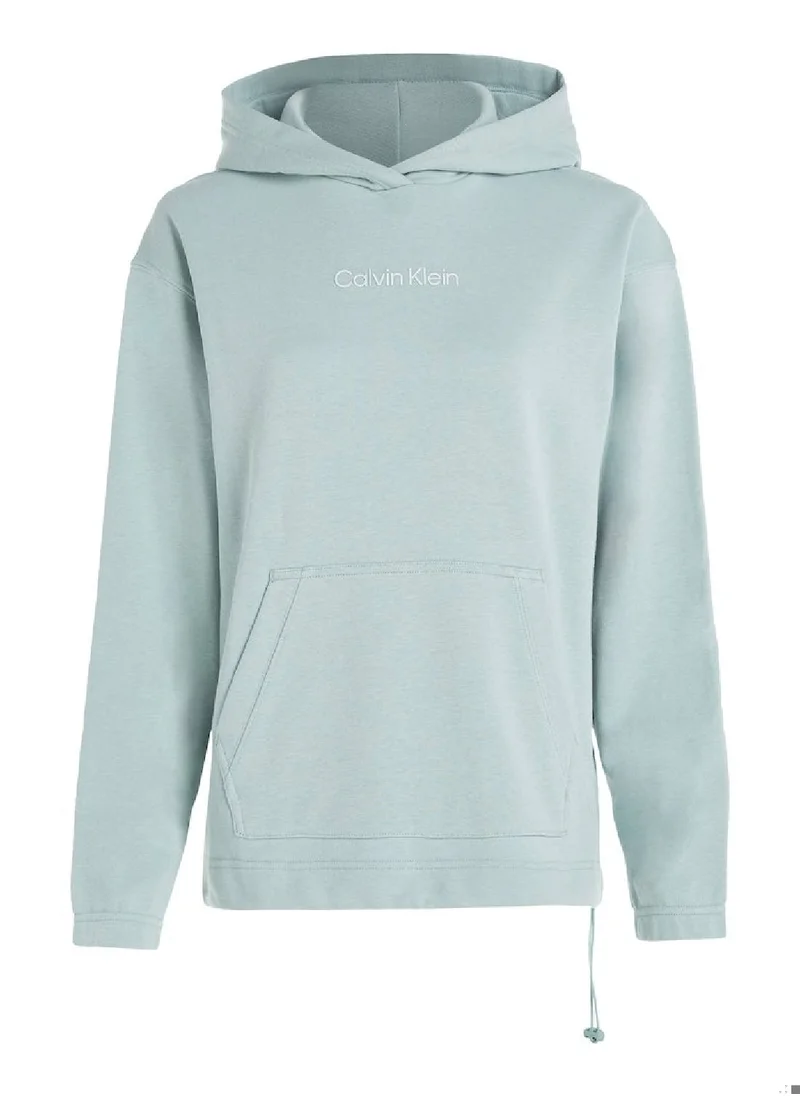 CALVIN KLEIN Calvin Klein Women's Hoody - Long Sleeves - Sportswear - Cotton Sweatshirt, Grey