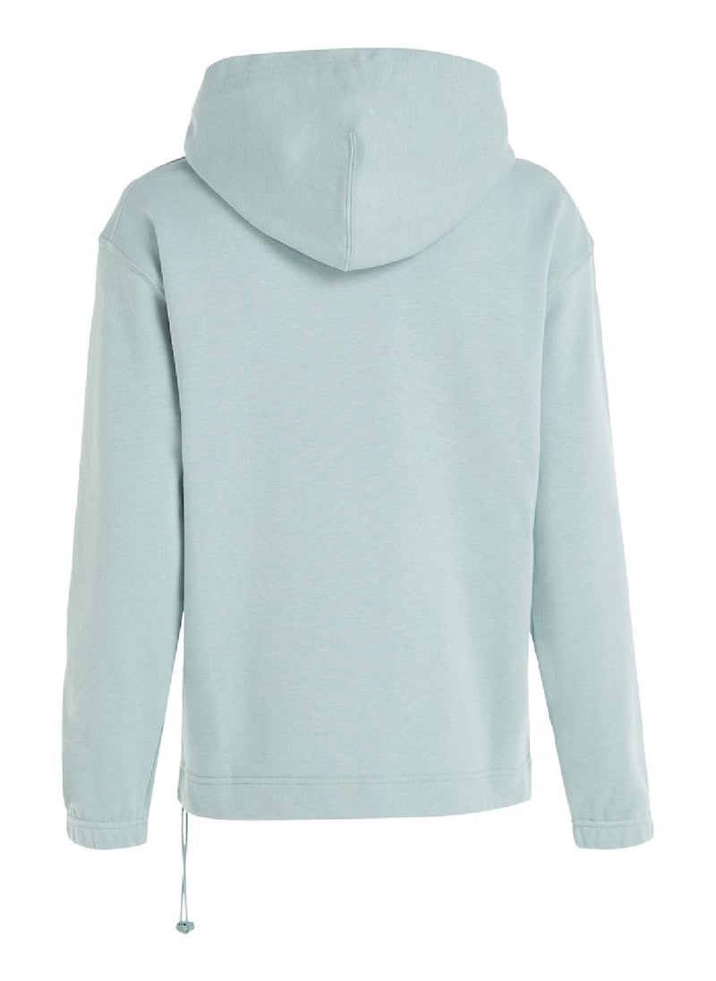 CALVIN KLEIN Calvin Klein Women's Hoody - Long Sleeves - Sportswear - Cotton Sweatshirt, Grey  - Image 4