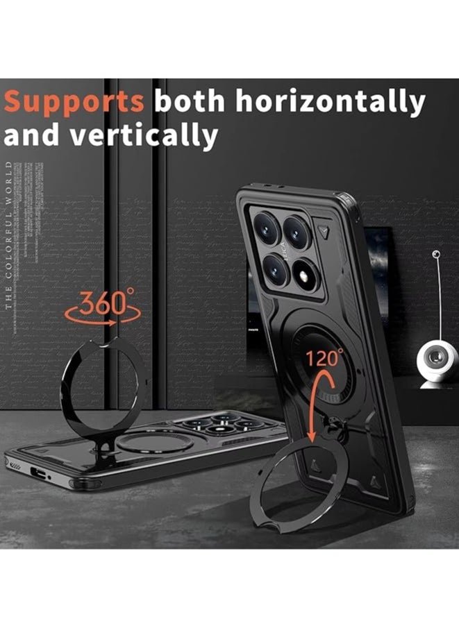 Compatible with Xiaomi 14T Pro Magnetic Case [Compatible with Mag-Safe] Mi 14T Pro Case with Ring Kickstand, High Grade Heavy Duty Case for Mi 14T Pro - pzsku/Z1CB93FA62B44774C2F78Z/45/_/1732776260/a161d343-dbbe-4d6d-ac4a-6c880275d68f