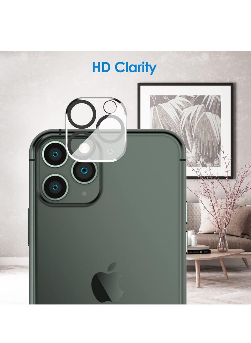 HuHa (2 Pack) for iPhone 13 Pro Privacy Tempered Glass Screen Protector Anti-Scratch with Back Camera glass Alignment Frame Bubble Free Scratch Resistant  - Image 3