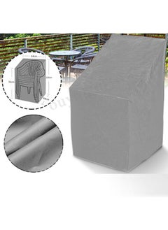 Chair Protection Cover Cover Balcony Garden Chair Anti-Dust Protective Case Cover Canvas Gray