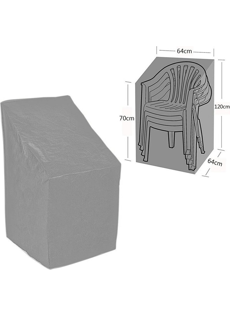 Bundera - Chair Protection Cover Cover Balcony Garden Chair Anti-Dust Protective Case Cover Canvas Gray - Image 1