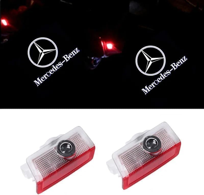 Joyzzz LED Car Door Logo Light Courtesy, 4 Pack Laser Welcome Lights, Universal Car Door Step Light Projector, Waterproof Durable Courtesy Lights for Night Driving - Image 3