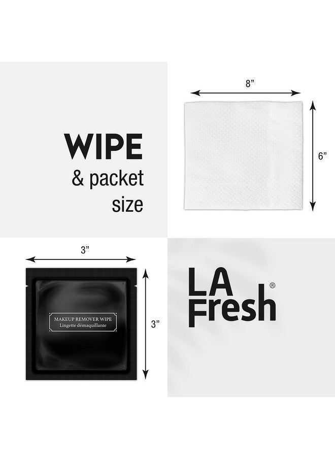 LA FRESH Hotel Premium Parabenfree Makeup Remover Wipes Black Light Flora Scent 8X6" Wet Wipes 50 Wipes Travel Essentials  - Image 4