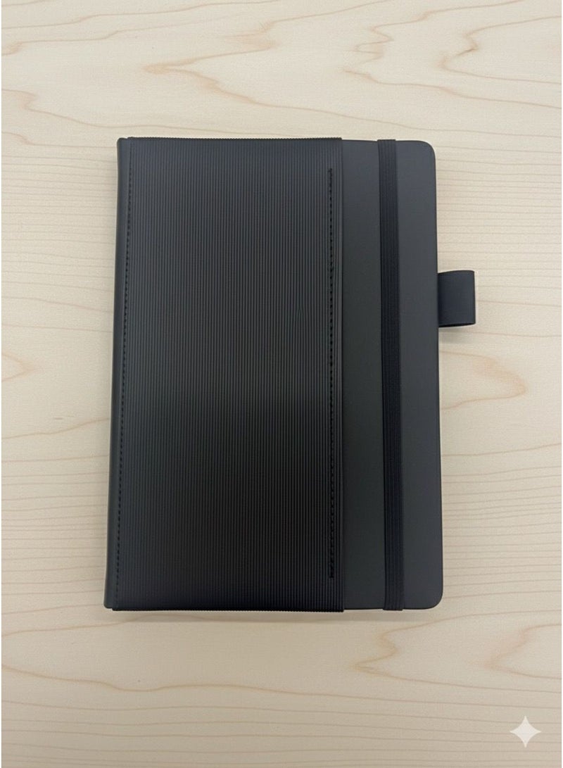 دفتر ملاحظات جلدي كلاسيكي مقاس A5 – أساسي ليومك - Image 2