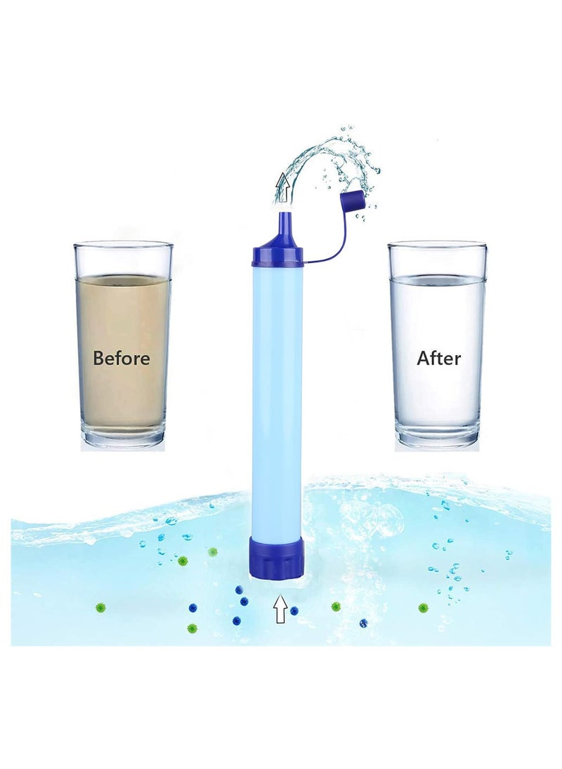 SYOSI Straw Water Filter 10000 Gallons Outdoor Personal Water Filter Ultralight 0.01Micron 4-Stage Filtration System Portable Gear Water Purifier Survival Straws for Outdoor Travel Wilderness  - Image 3