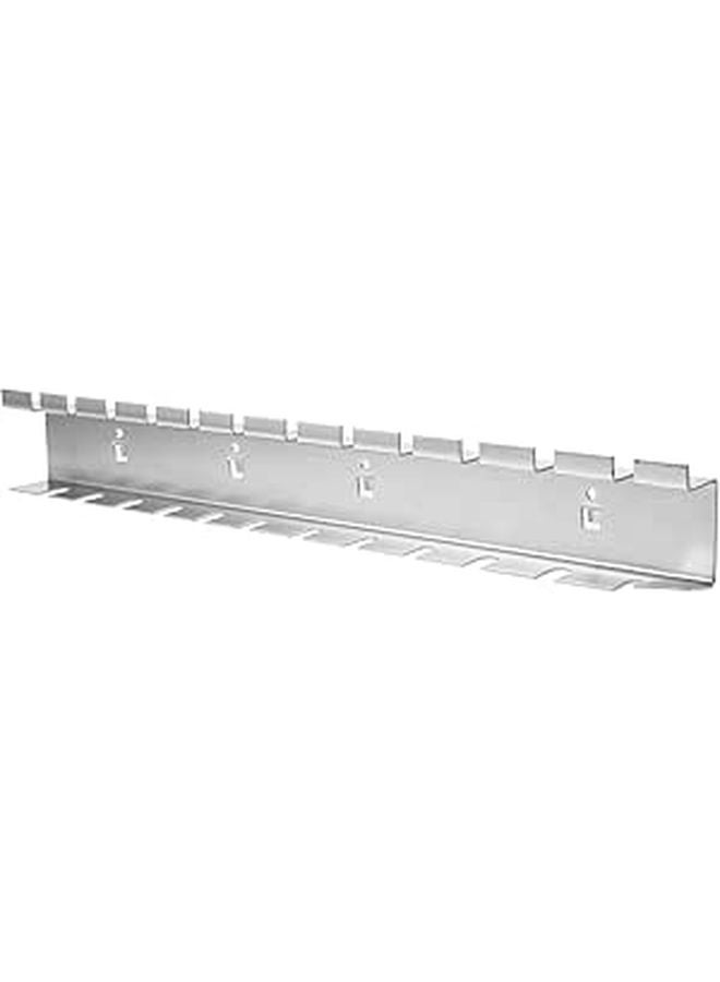 Pegboard Tool Holder Wall Mount Rack with Metal Hooks for Wrench and Screwdriver Storage 370mm Wide - Image 1
