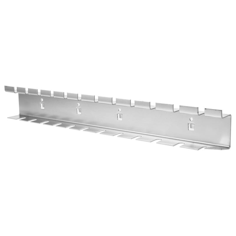 Pegboard Tool Holder Wall Mount Rack with Metal Hooks for Wrench and Screwdriver Storage 370mm Wide - Image 2