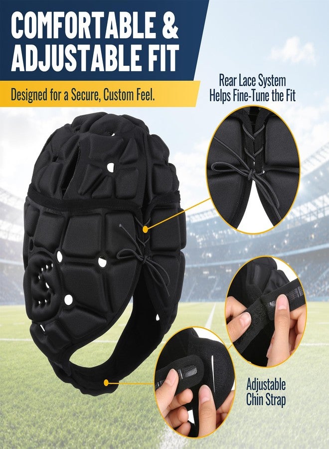 خوذة كرة القدم الأمريكية من نوع Surlim Soft Shell للأطفال والشباب، مناسبة لرياضة الرجبي. - Image 5