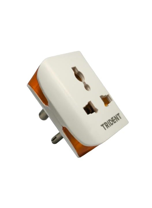 Generic Trident Electric Co 3 Pin Multi Plug SocketUniversal Travel Adapter 3 Way Plug Extension for Home Office Travel6A250V 2pin3pin PlugPack of 3  - Image 1
