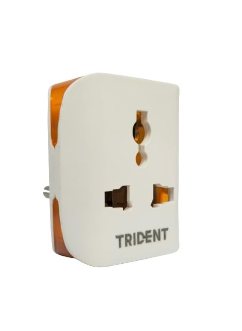 Generic Trident Electric Co 3 Pin Multi Plug SocketUniversal Travel Adapter 3 Way Plug Extension for Home Office Travel6A250V 2pin3pin PlugPack of 3  - Image 2
